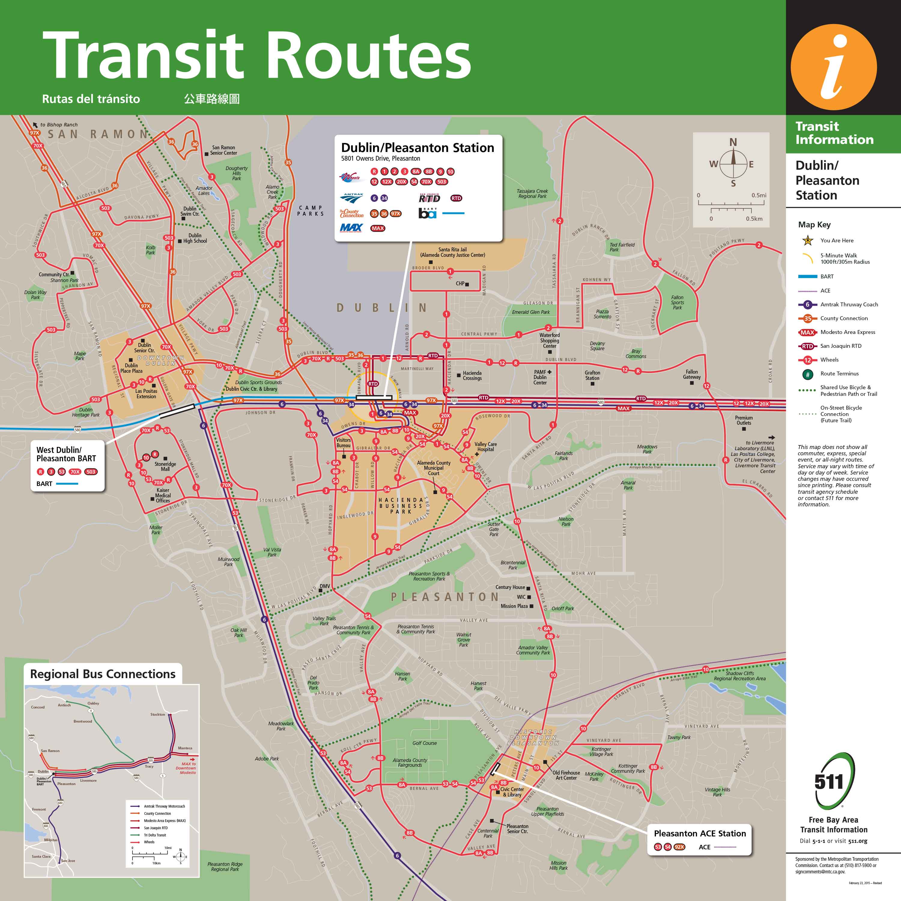 Livermore Amador Valley Transit Authority Dublin/Pleasanton BART Station Transit Information